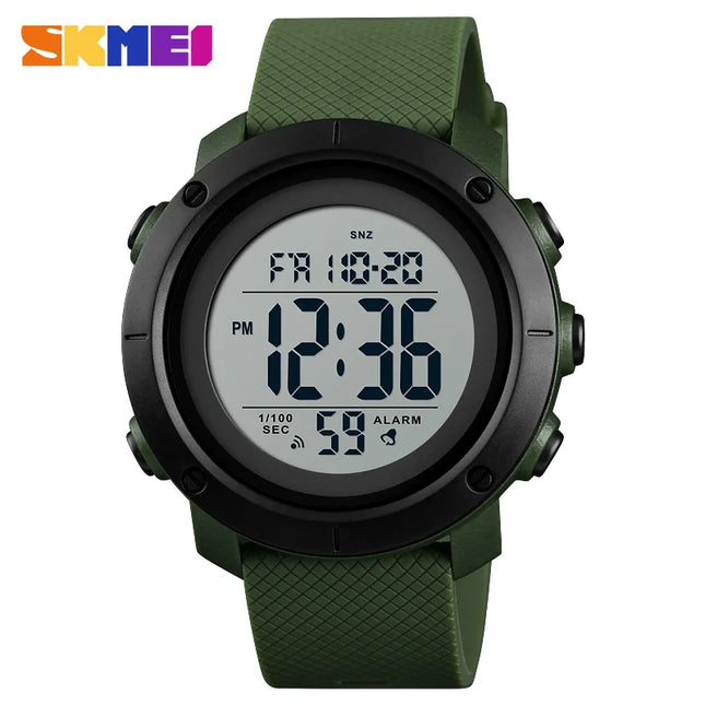 SKMEI Marca de Luxo 5Bar Relógios Impermeáveis Relógio Esportivo Masculino Montre Masculino Despertador Moda Relógio Digital Relógio Masculino