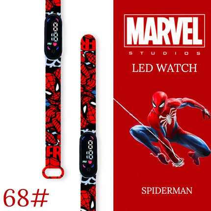 Novo Spiderman Relógio Infantil Masculino Esporte Pulseira À Prova D'água Crianças Relógio Digital Meninos LED relogio montre